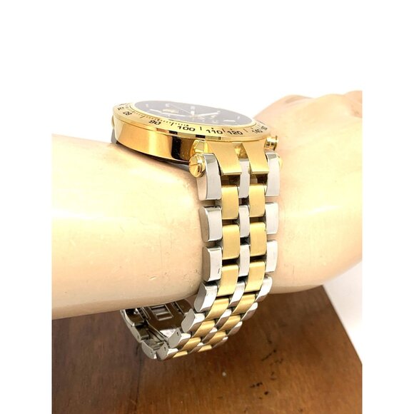 Versace Men's Watch VEJB00622 Swiss Quartz Chronograph Black Dial Two Tone Steel - Picture 13 of 15